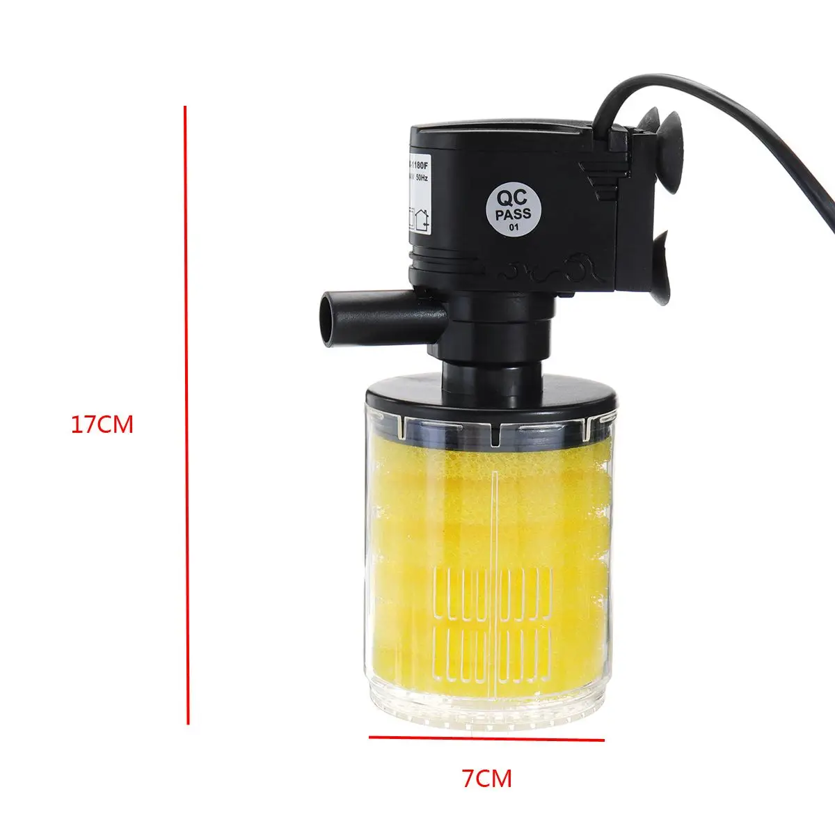 

12W 3 in 1 Aquarium Internal Filter Aquarium Pump EU Plug Aquarium Filter Fish Tank Filter For Air Pump Air Oxygen Increase