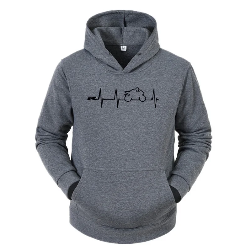 

New Fashion Brand Man Hoodies Japan Motorcycles Heartbeat GSXR 1000 750 600 k7 Hip hop Leisure Harajuku Hoodie Sweatshirt Top