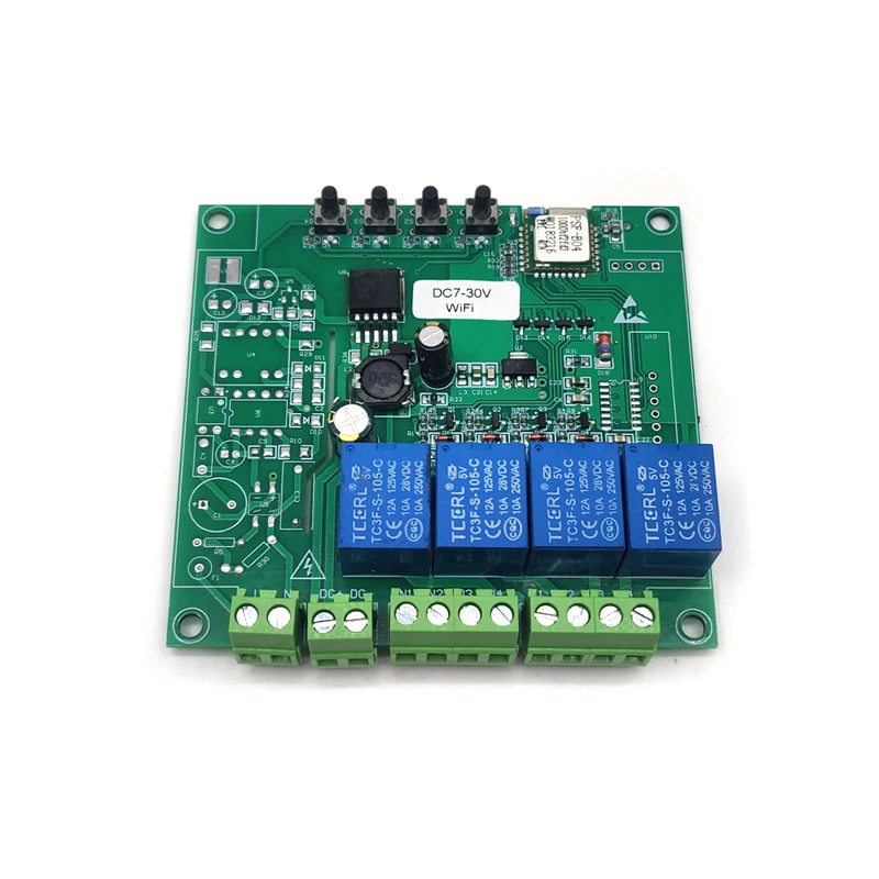 Интеллектуальный переключатель Wi Fi 4 канала без Чехол 7 30V управления для