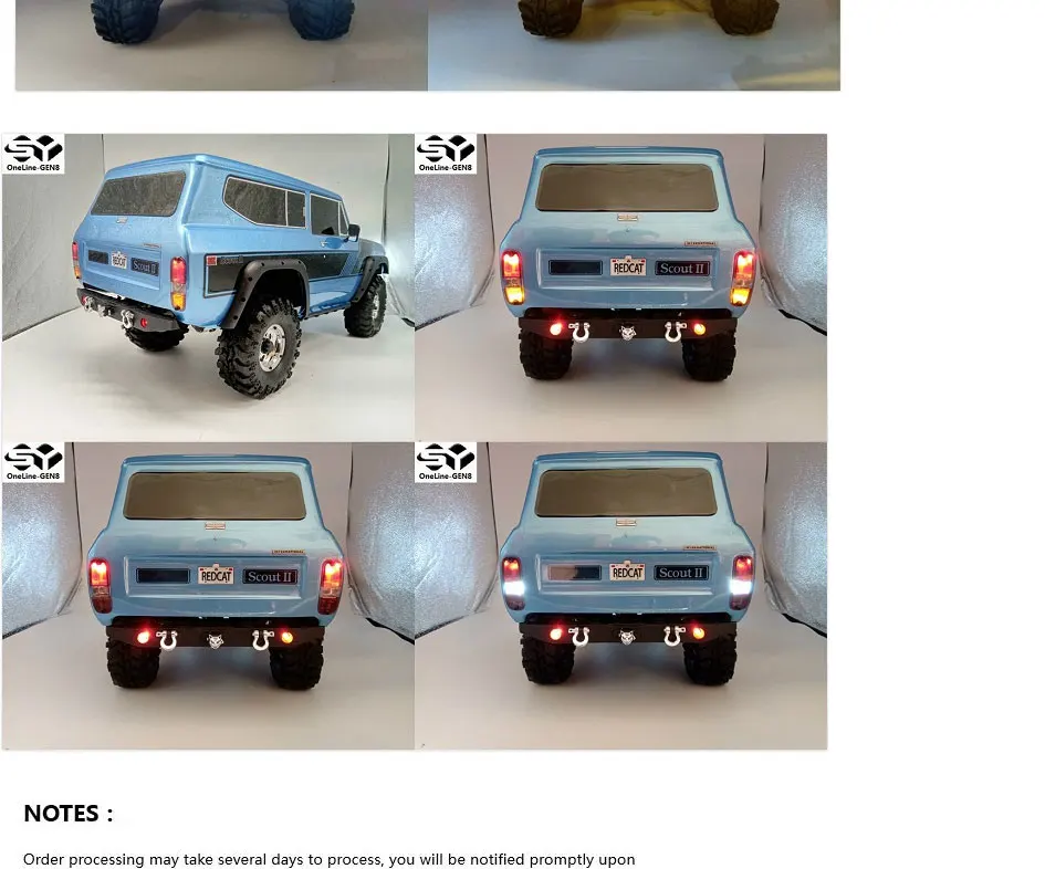 GEN8 RC автомобильный светодиодный светильник комплект для RedCat GEN8 Scout II Body
