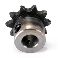 1pcs 8mm bore 10t 10 teeth metal pilot motor gear roller chain drive sprocket 15x25mm for hardware tool parts