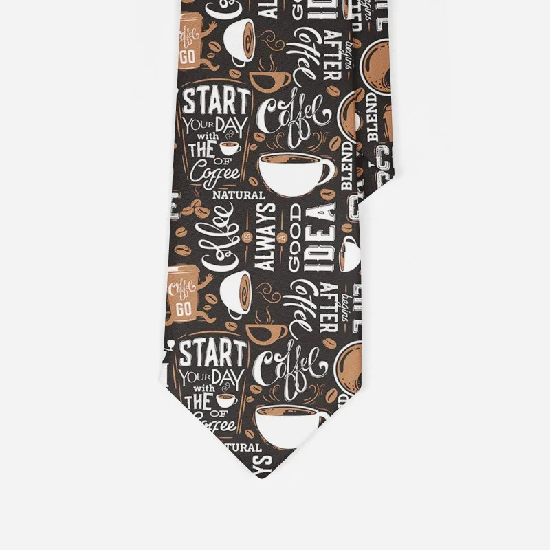 Модный текст в британском стиле мужской галстук 8 см Новинка Забавный цвет