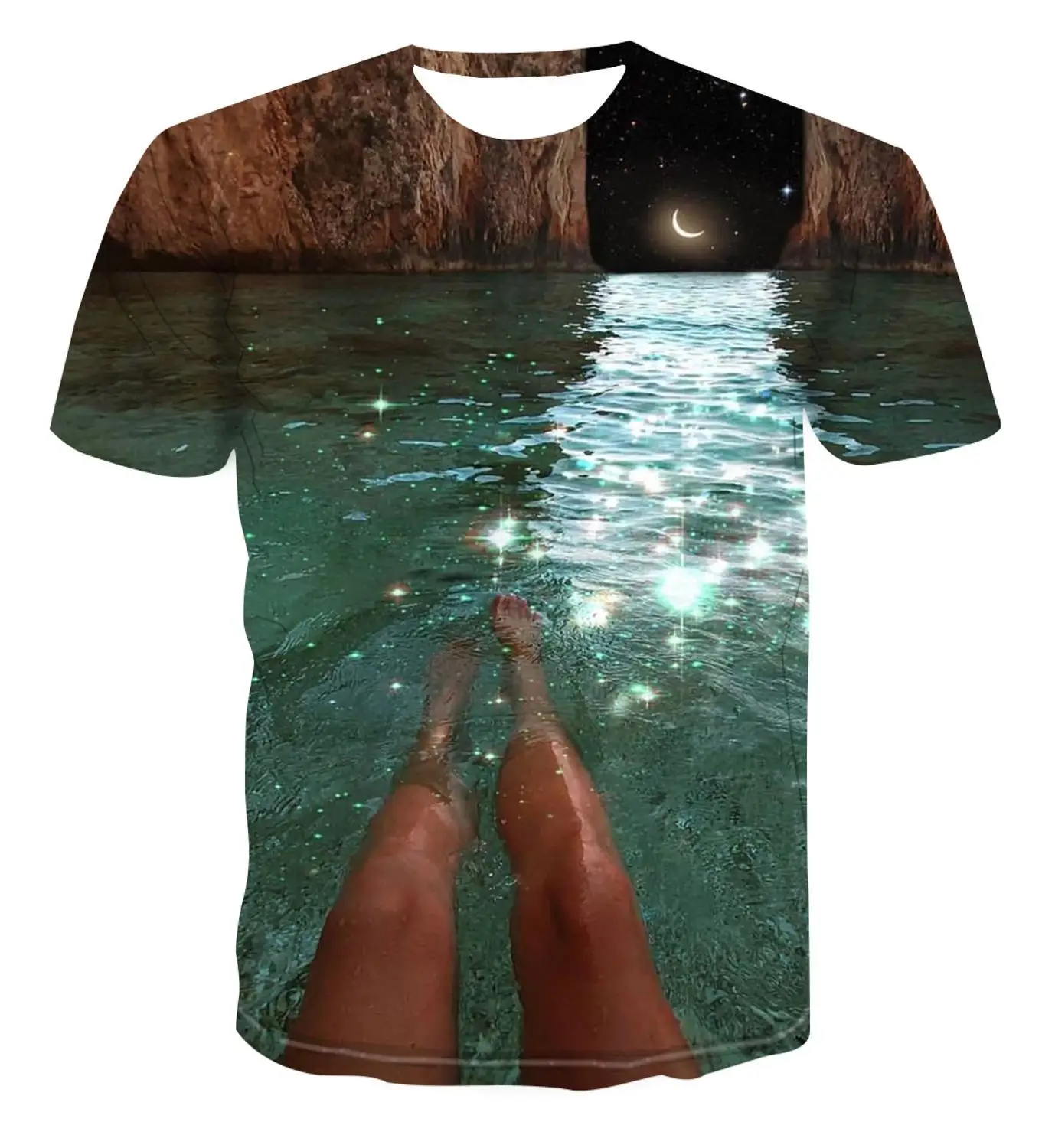 

Hot selling trendy 3D T-shirt creative art figure / cartoon t-shirt men's fashion versatile Street cool top s-6xl