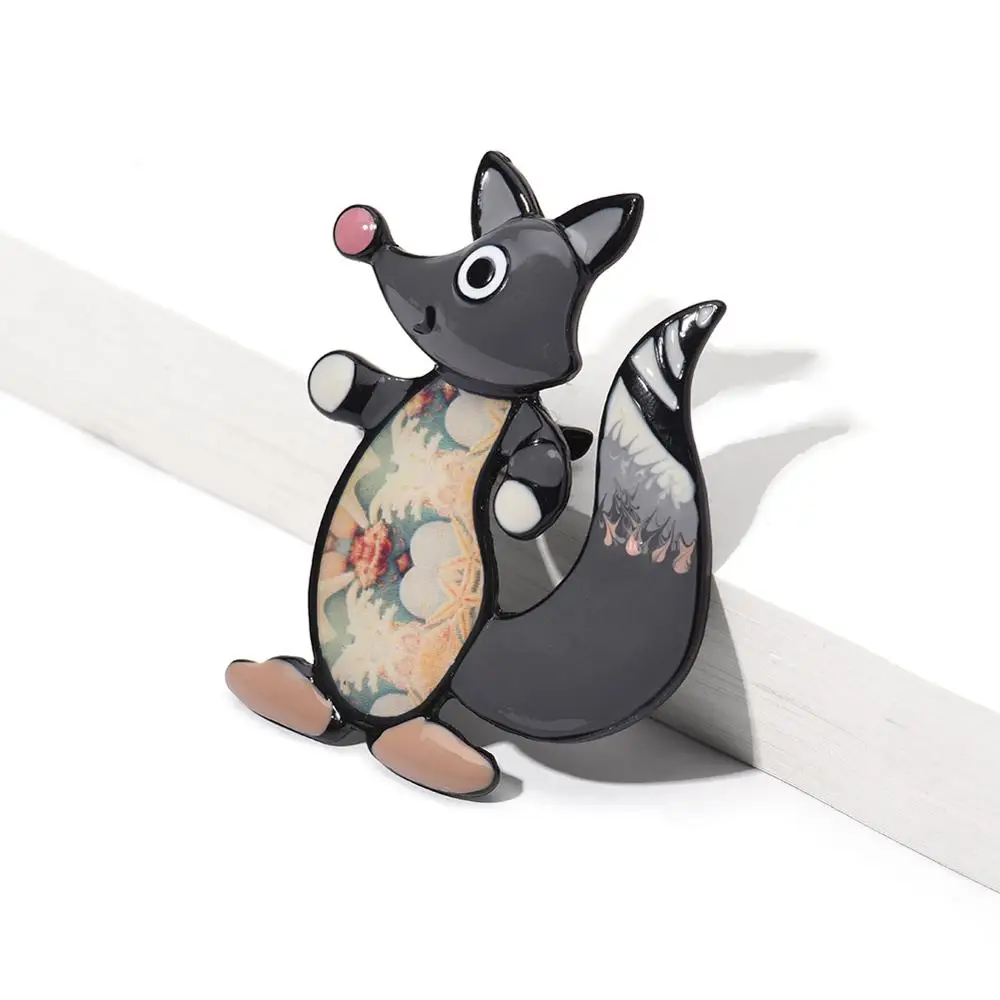 Новая красочная эмалированная Брошь булавка в виде животного повседневные