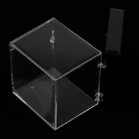 clear display show case acrylic box for rock mineral collections 6 5x6 5x7cm