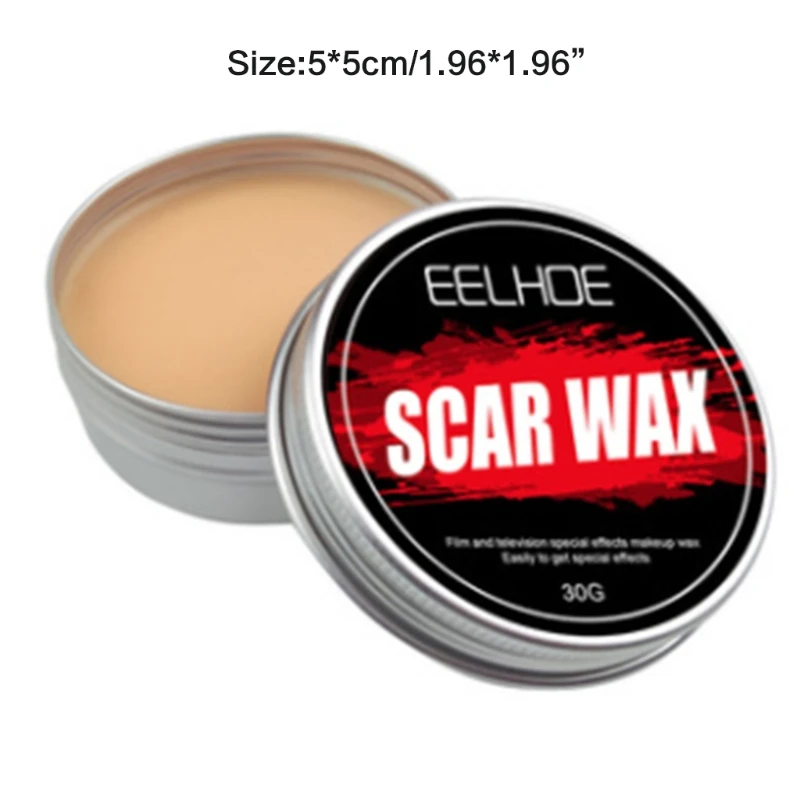 30g Nose Wound Scar Wax Professional Modeling Pulty Halloween Cosplay Drama Special Effects Stage Makeup Fake Scars | Красота и