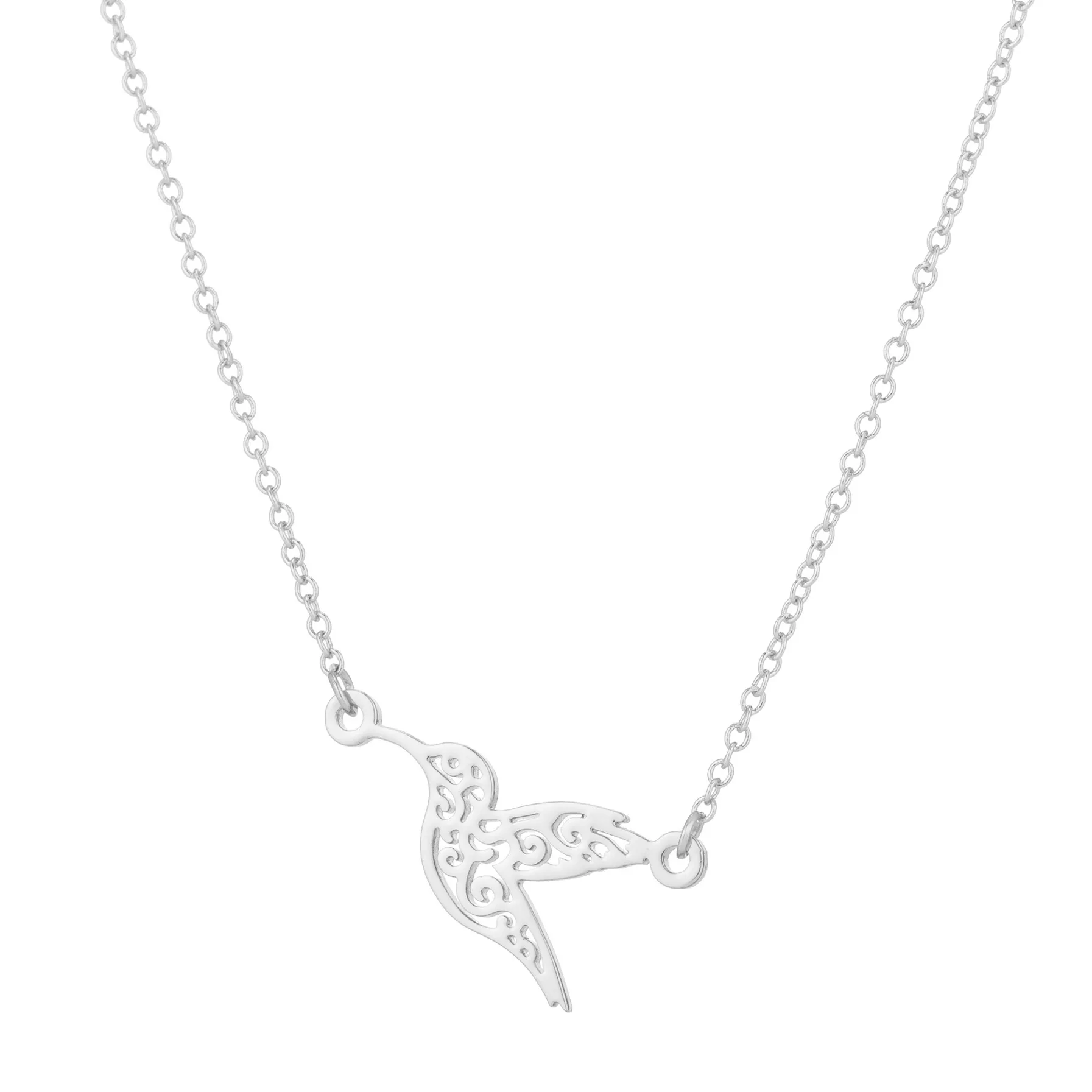 Ожерелье с полым реалистичным дизайном из нержавеющей стали подвеской в виде