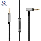 Аудиокабель POYATU 2,5 мм-3,5 мм, для JBL E30, E35, E40, E50BT, сменный кабель для наушников, шнуры с микрофоном для iPhone, Android