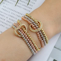 charm gold color bracelets for women new fashion aaa zircon bangle simple heart pendant bangle bracelet statement jewelry