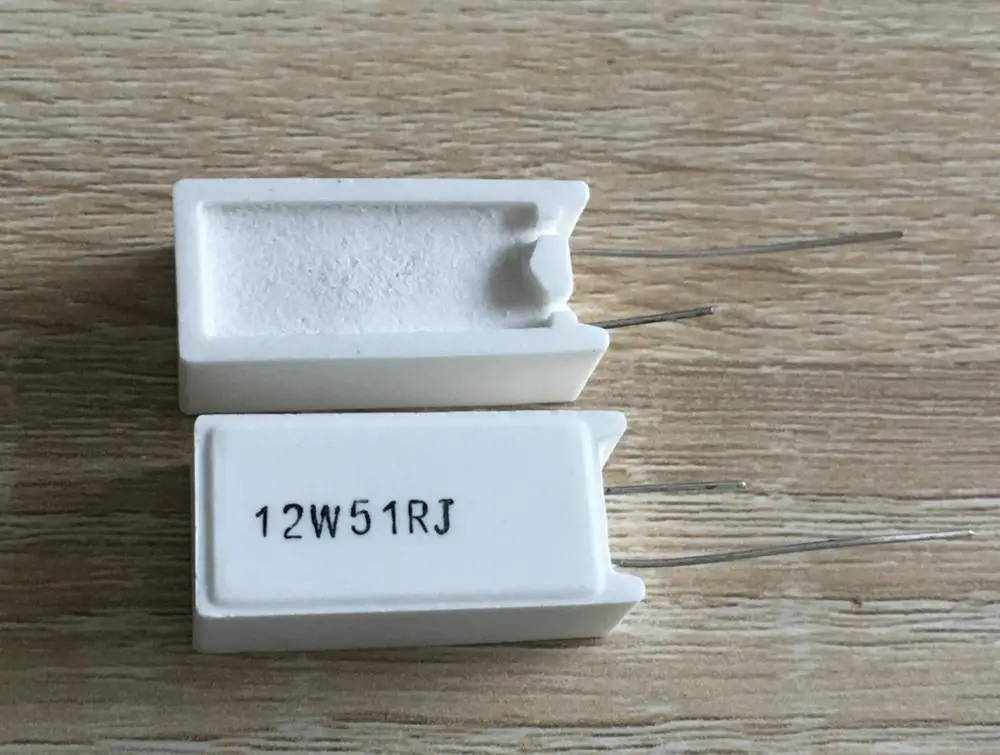 Цилиндрический резистор 12W51R 12W 51ohm 12W51RJ 51RJ 51R 12W51ohm 12W51 ohm 5% вертикальный