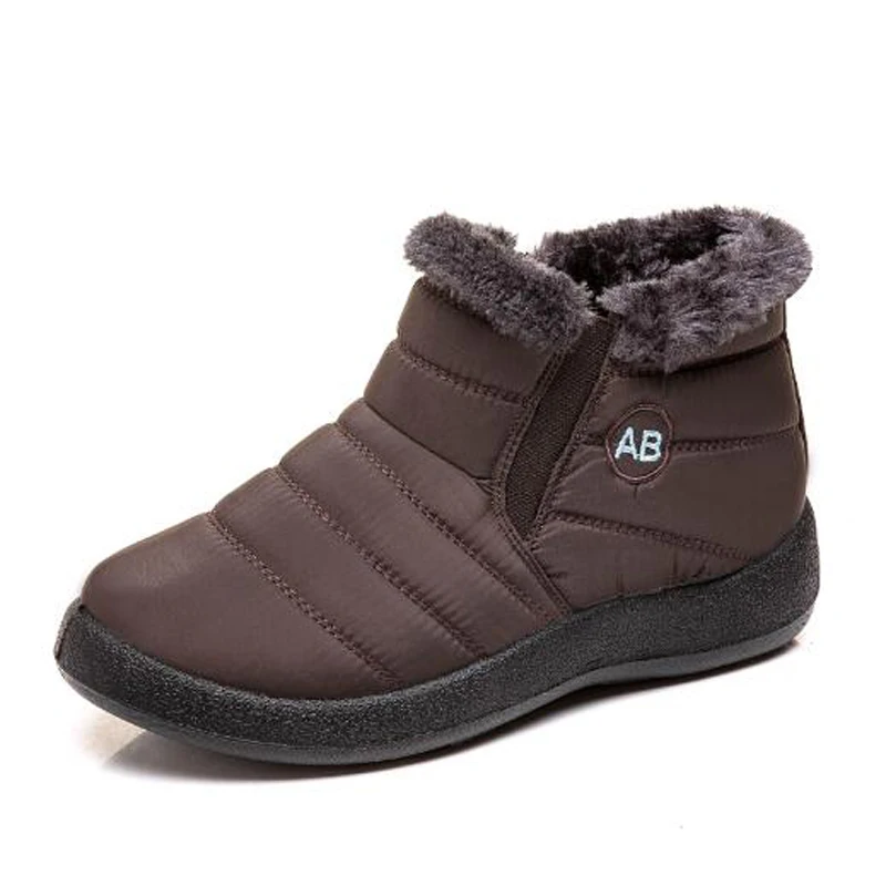 New Women Winter Snow Shoes Snow Boots Warm Plush Antiskid Bottom Thermal Waterproof women Ski Boots Size 35-43 C418