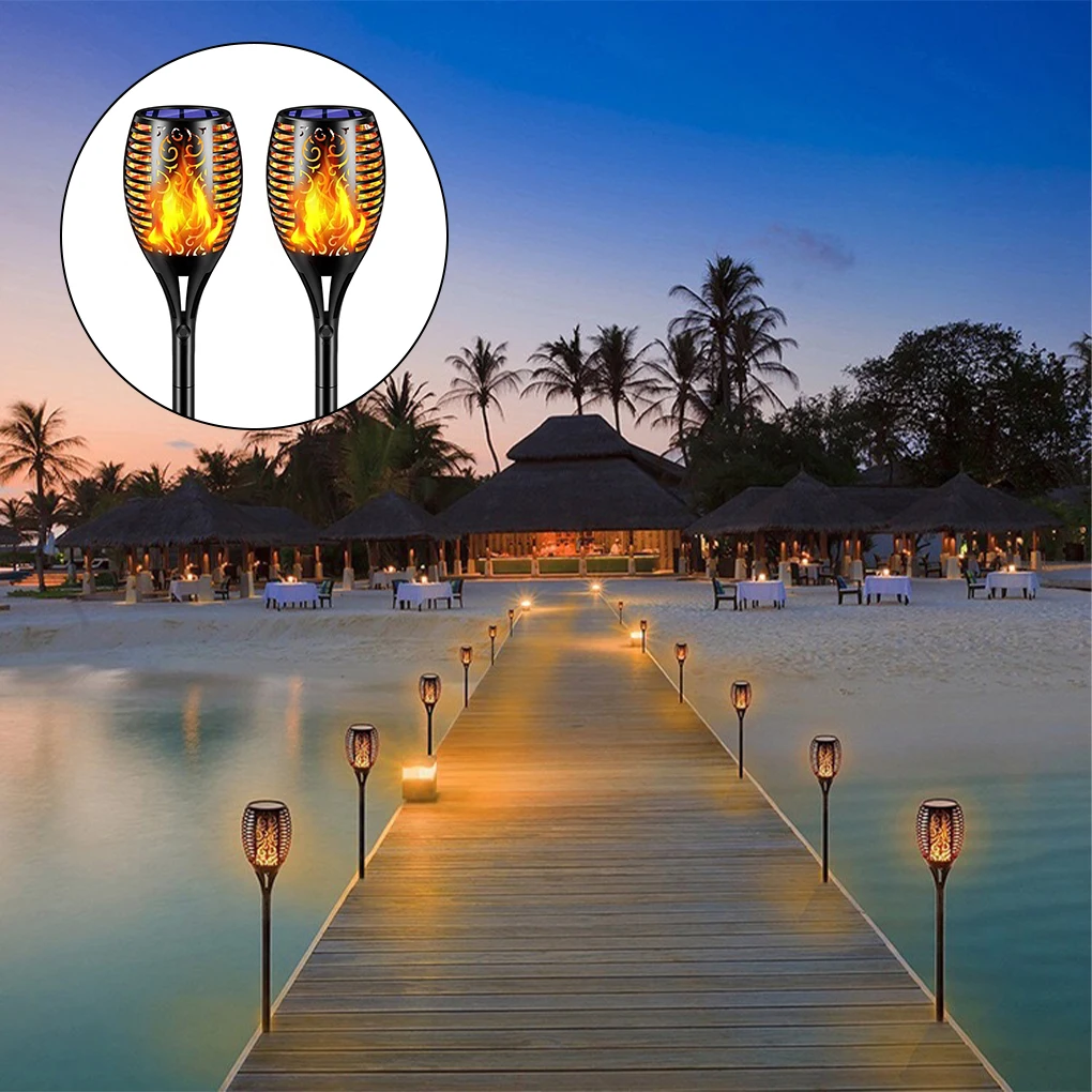 Фонарик на солнечной батарее с защитой от мерцания водонепроницаемый садовый