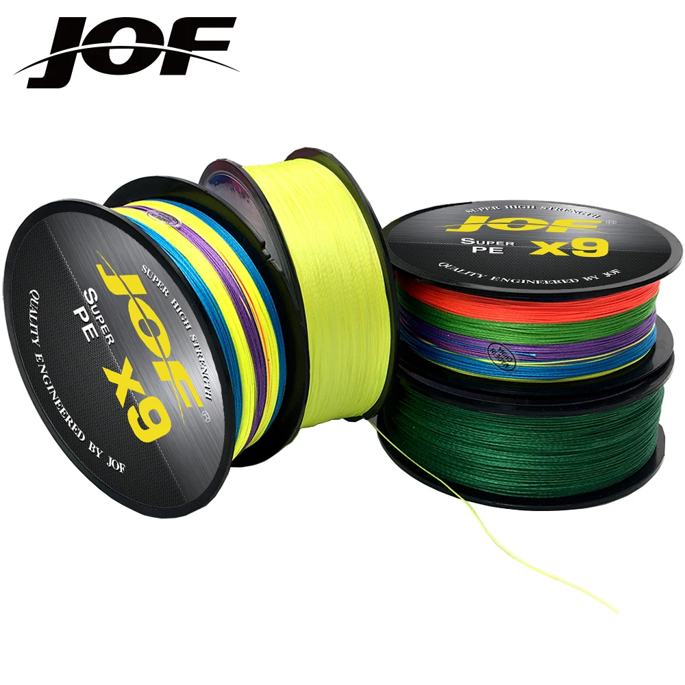 

JOF Super Strong 9-36.3kg 9 Strands Multifilament Fishing Line 0.14-0.4mm Diameter 100M Wearable Saltwater/Freshwater Fishing