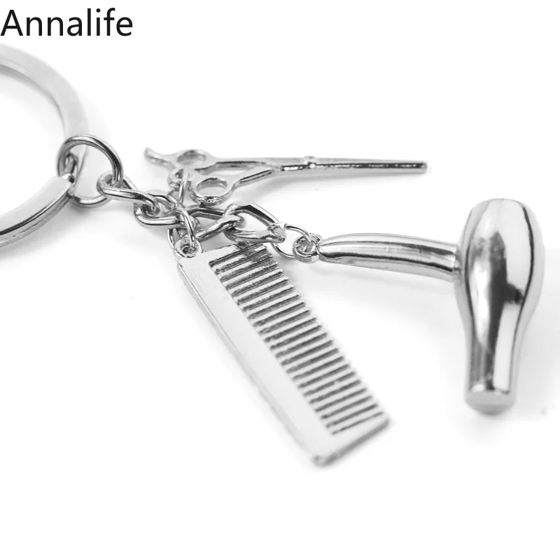 Новинка 2019 мужские инструменты для парикмахерского магазина брелок ключей фен