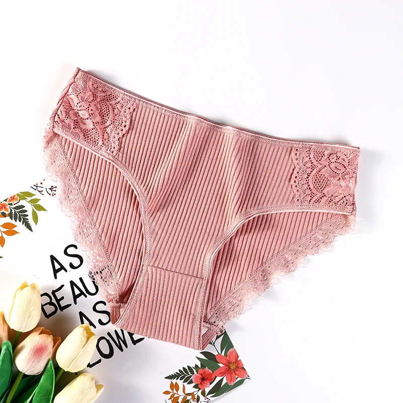 Женское хлопковое нижнее белье M-XXL женские трусики комфортные кружевные с