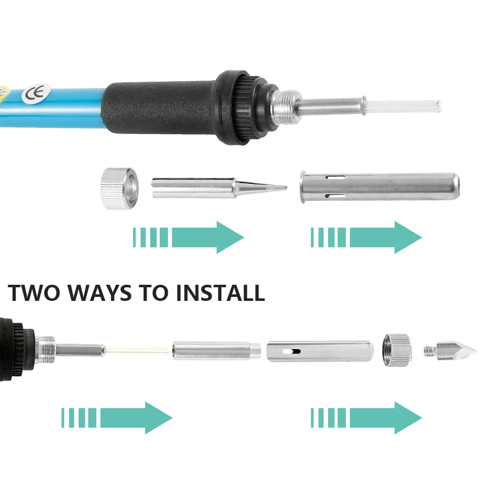 Набор для выжигания по дереву ручка резьбы 60 Вт паяльник с регулируемой
