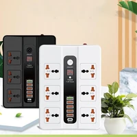 6 ports 20w pd qc3 0 usb fast charger type c quick charge station adapter 3000w 6 ac outlets power strip for iphone 12 samsung
