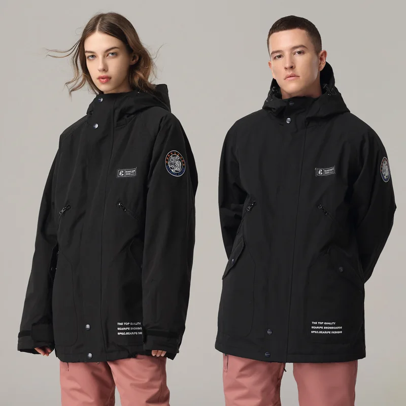 Зимняя женская и Мужская одежда для катания на лыжах сноуборде модные спортивные