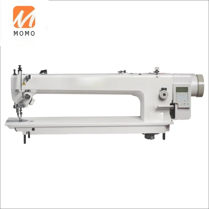 

Long arm walking foot handbag lockstich sewing machine automatic threading