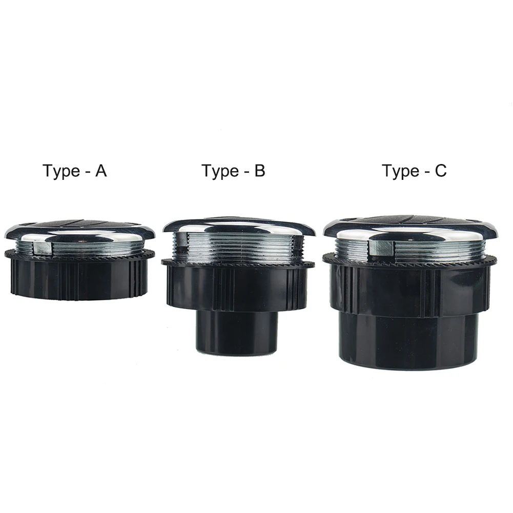 

Air Conditioning Outlet Black Dashboard RV Bus Boat Yacht Universal ABS Accessories Modified Ventilation Durable 87mm Round Vent