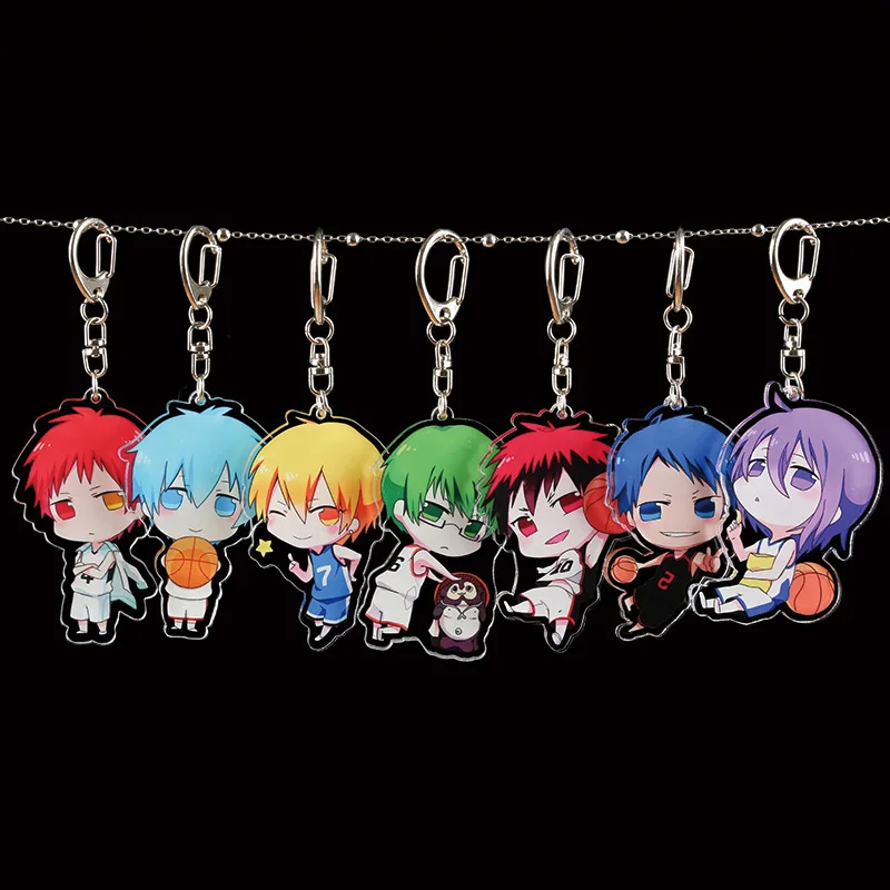 1 шт. брелки для ключей Аниме Kuroko без корзины Tetsuya Kagami Taiga Hyuga atсуи Aomine Kise