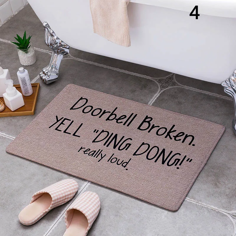 

Cartoon camping carpet bathroom entrance door mat bathroom interior floor carpet absorbent mat non-slip kitchen carpet