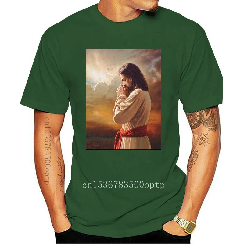 

Новые футболки унисекс с изображением Иисуса Христа, религии, сценариев, молитв о Христе, крутая повседневная мужская футболка унисекс, мод...