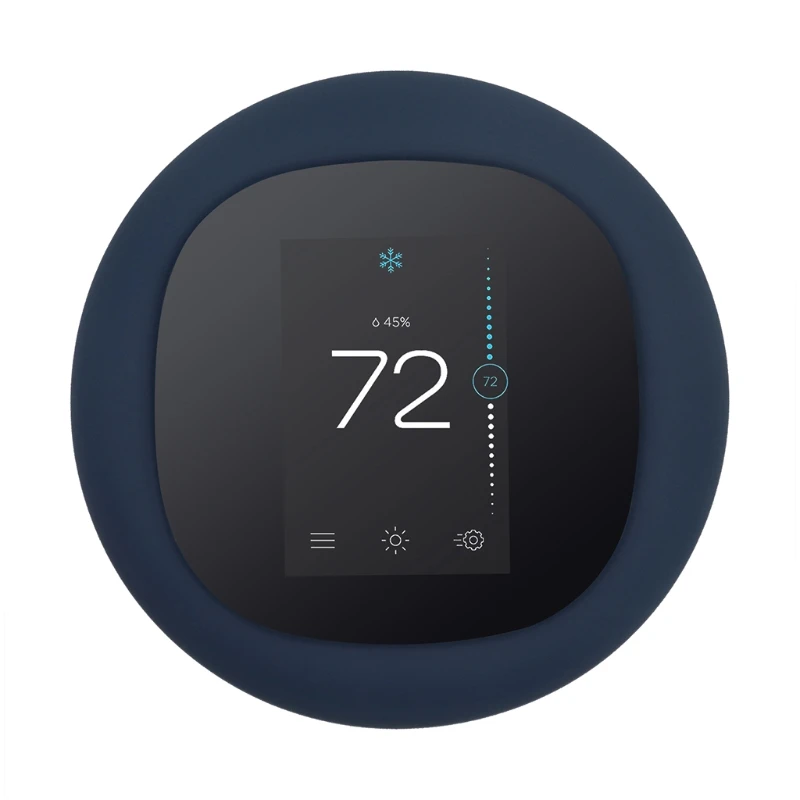 

R9CB Silica Wall Plate Cover Compatible with Ecobee3 Lite Smart Thermostat Bracket Mount Housing Fingerprint Resistant Sleeve