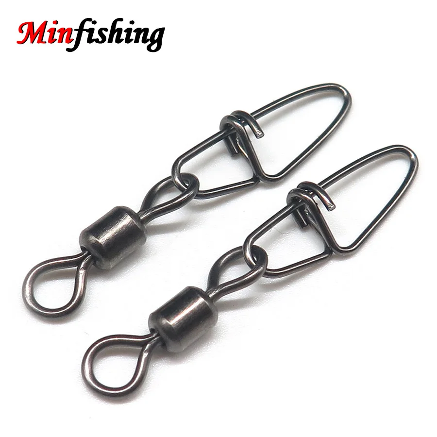 Minfishing 50 шт. вертлюжный рыболовный Вертлюг MS + SK вращающийся вертлюг с двойным