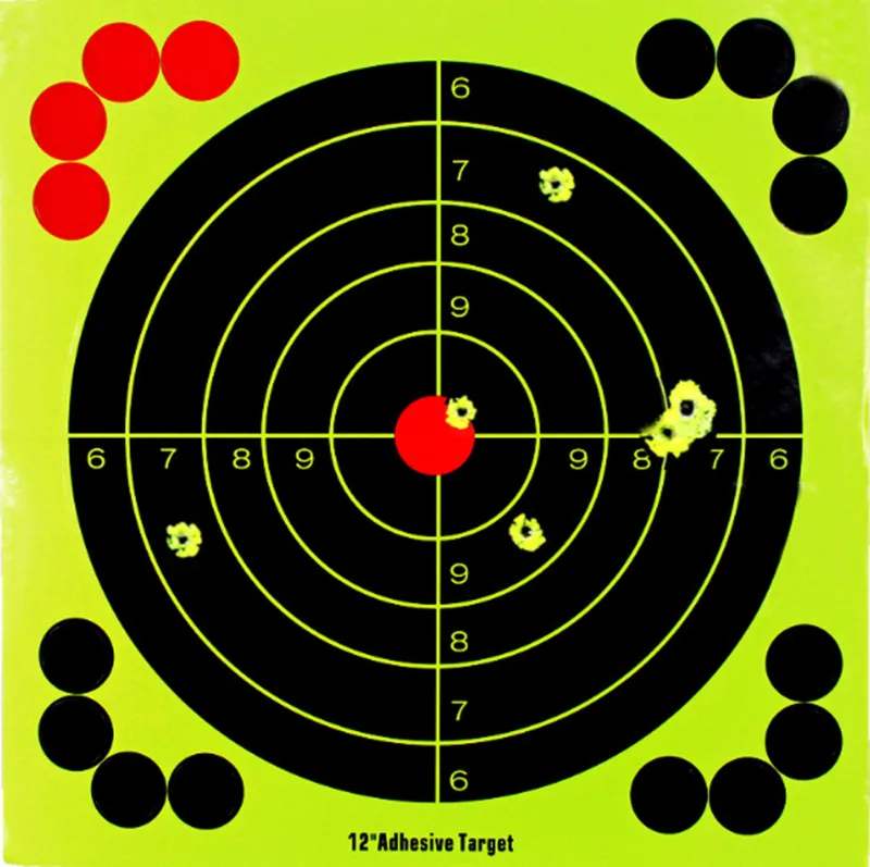 

8/12Inch Splatter Target Shoot rifle pistol reactive Splatter Range Paper target Wholease