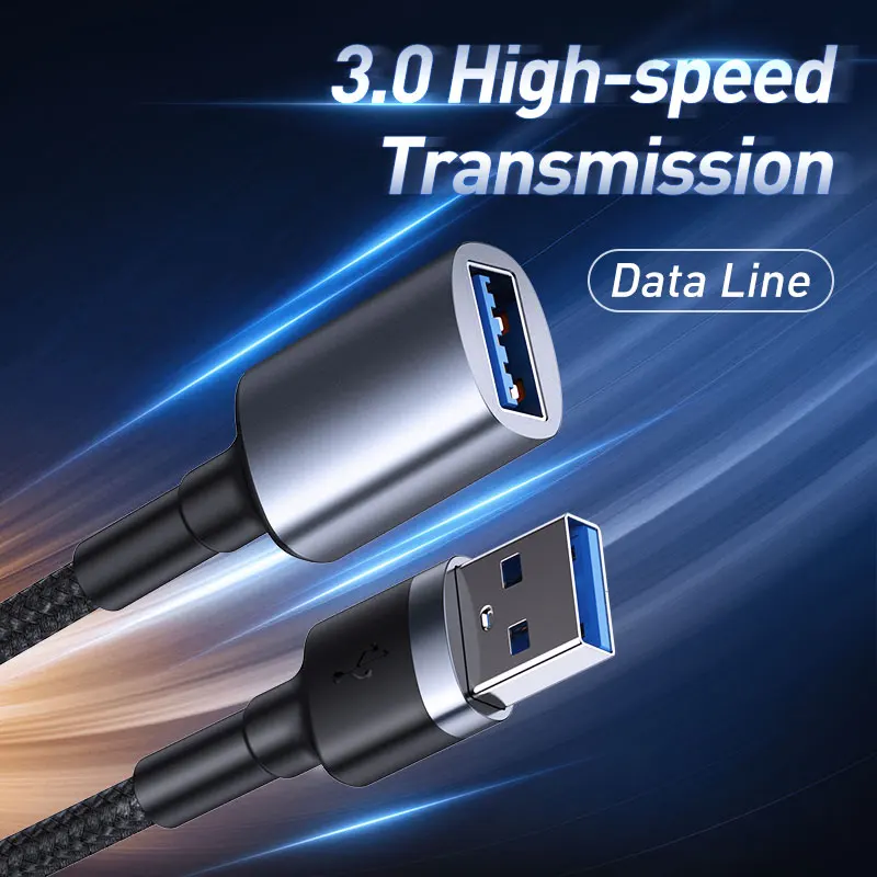 Baseus USB кабель-удлинитель USB 3,0 кабель для USB 3,0 Micro USB OTG кабель для Smart tv PS4 HDD USB 3,0 кабель для передачи данных
