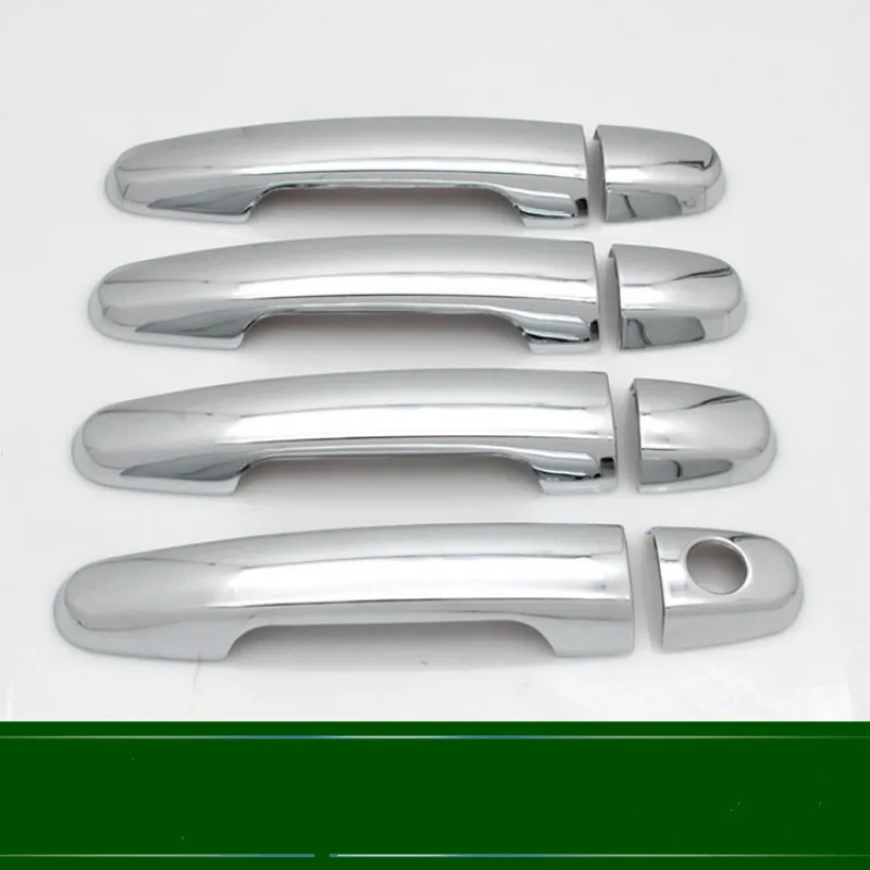 Для Toyota Corolla E140 E150 2007 2008 2009 2010 2011 2013 глянцевый черный хромированный автомобильный дверной ручки, накладка, Стайлинг, автомобильные аксессуары