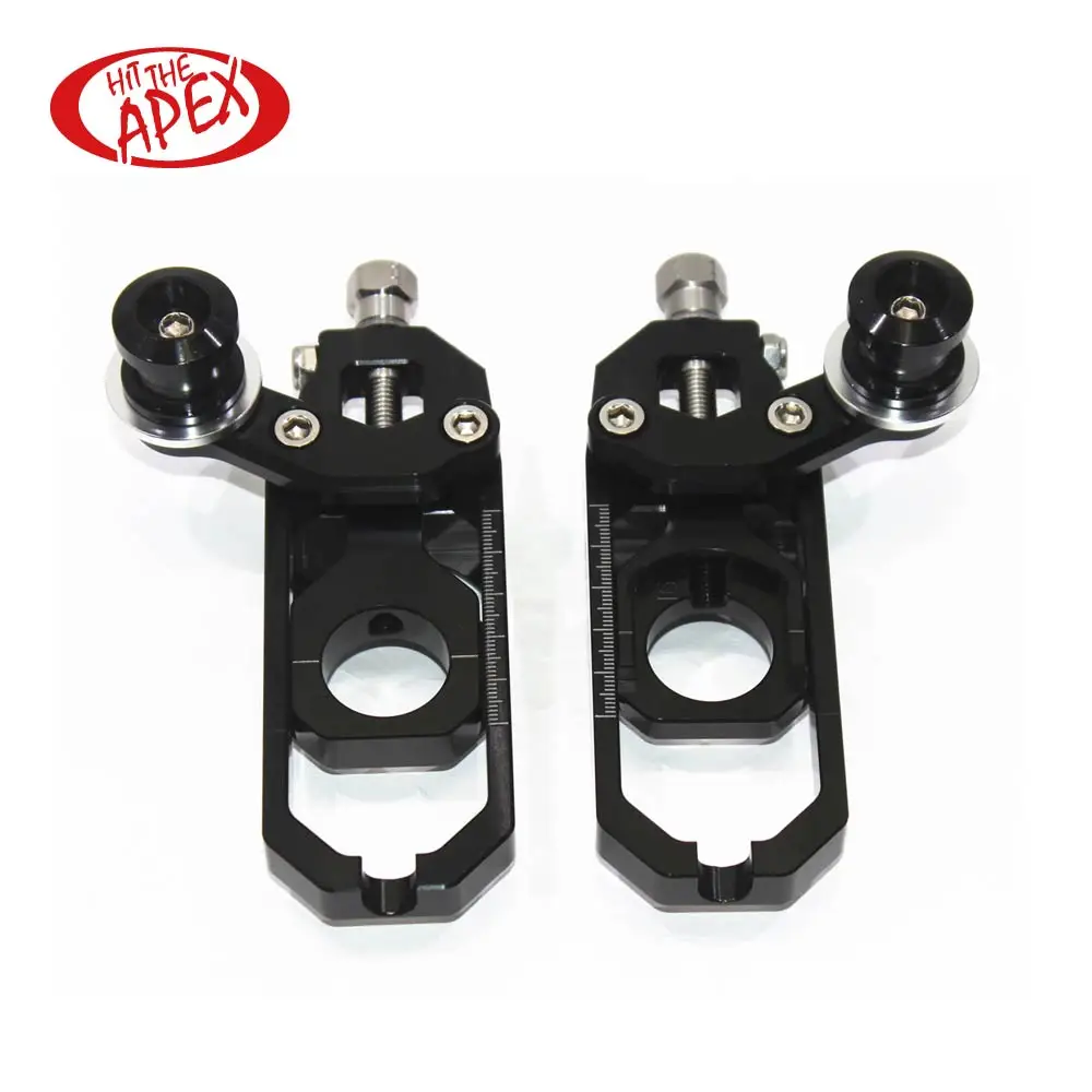 Chain Adjuster Tensions CNC Catena Rear Axle Spindle With Paddock Bobbins Fit for Aprilia RSV4 2009 2010 2011 2012 2013 2014 | Автомобили
