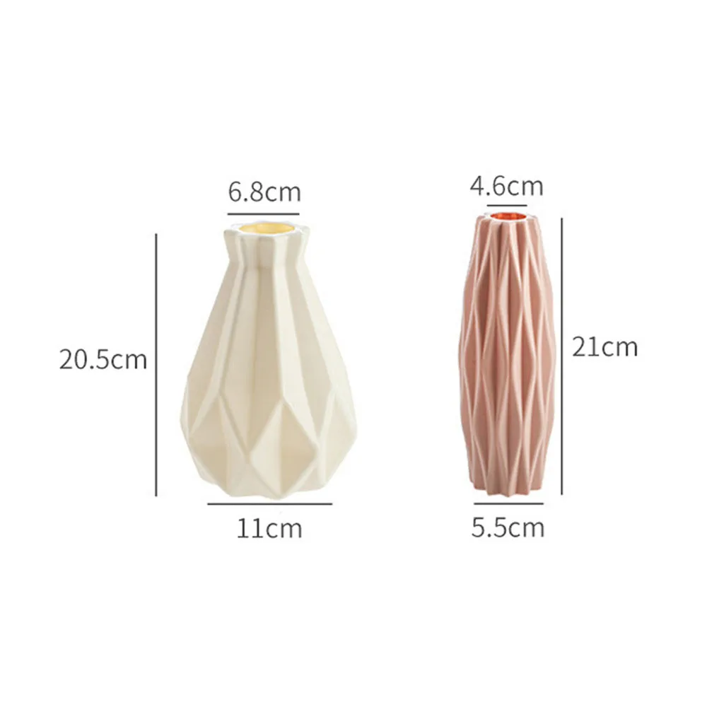 

Plastic Vase Imitation Ceramic Home Decoration Vase Living Room Decoration Hydroponic Creative Vase