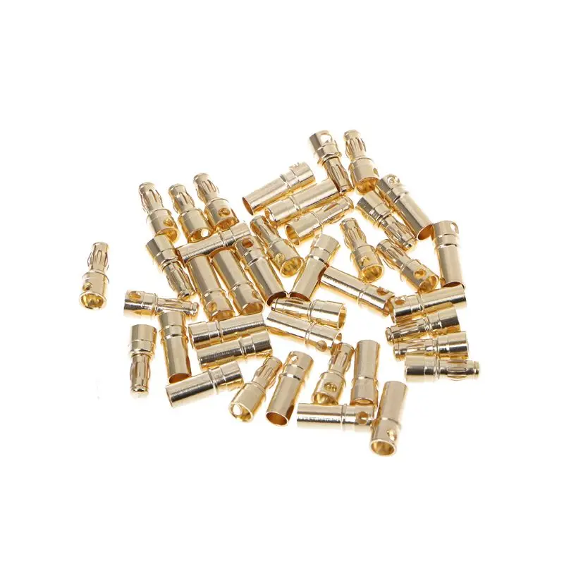 20 пар позолоченных разъемов типа банан 3 5 мм с разъемом папа и мама RC