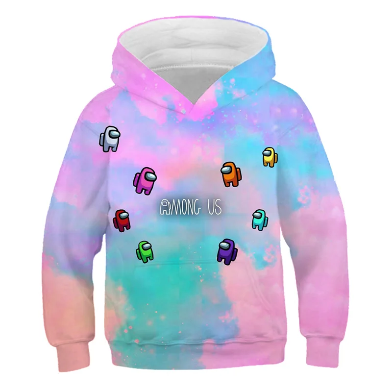 Милый фиолетового цвета с рисунками из игр 3d принтом толстовки капюшоном и у нас