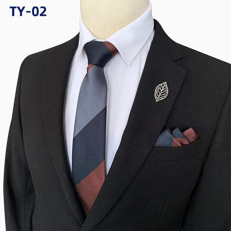 

Мужской комплект из галстука и носового платка, 8 см