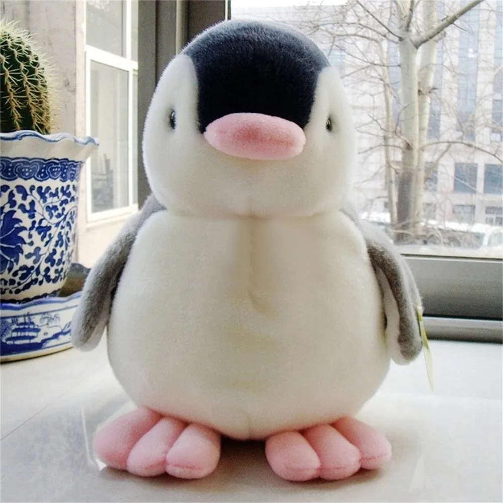 Фото Мягкая плюшевая игрушка пингвин детские куклы мягкие игрушки пение мягкая