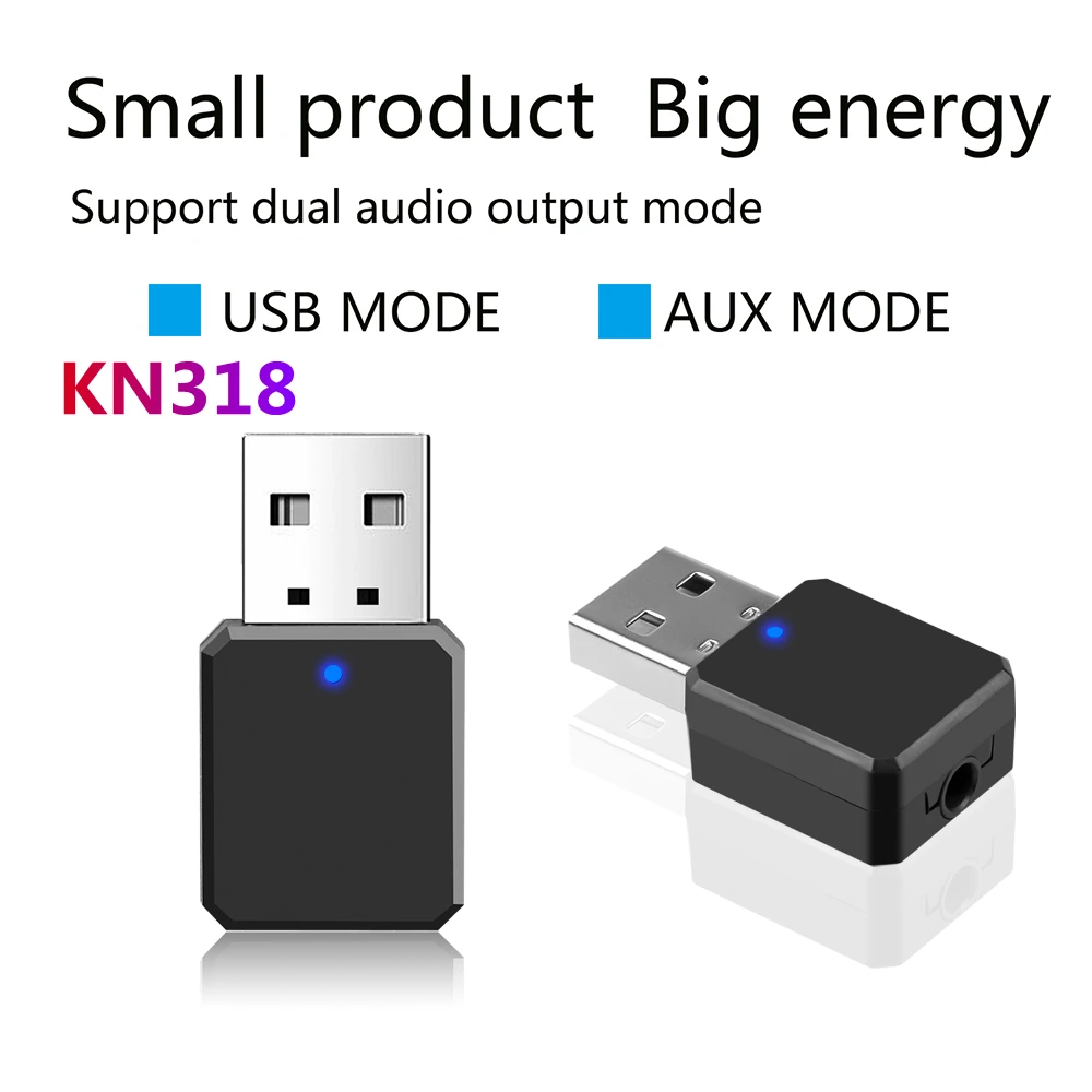 70 шт./лот мини USB беспроводной Bluetooth V5.0 приемник адаптер музыкальные колонки с