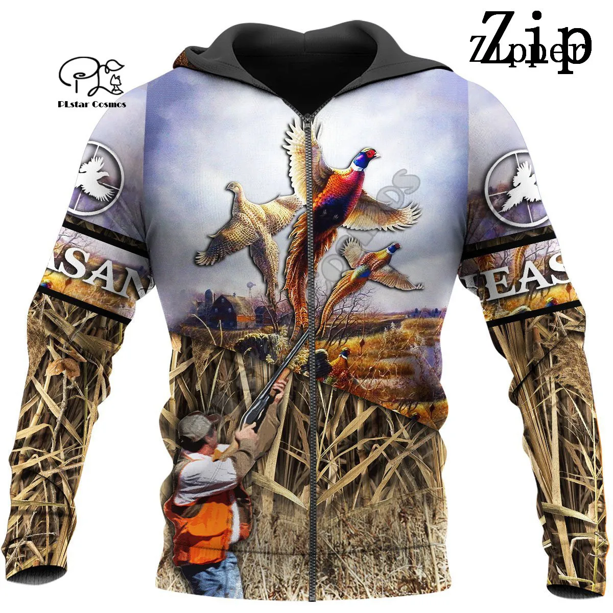 

PLstar Cosmos 3DPrint Duck Dog Hunting Hunter Funny Men/Women Unisex Harajuku Streetwear Hoodies/Zip Hoodie/Sweatshirt/b7