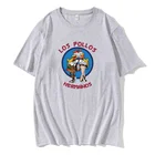 Футболка Los Pollos Hermanos, Мужская футболка, забавная футболка с рисунком во все тяжкие курицы, раньше, хипстерские топы, хлопковые винтажные забавные