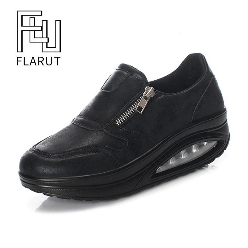 Кроссовки женские на танкетке водонепроницаемая обувь с воздушной подушкой