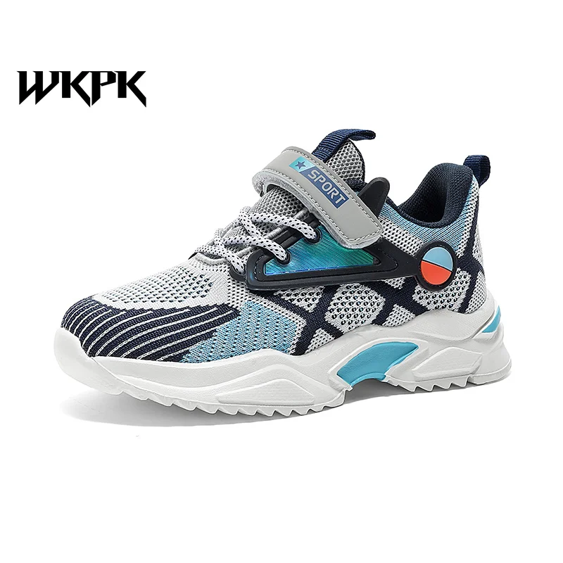 

Детская обувь WKPK, дышащие удобные кроссовки для мальчиков и девочек, устойчивые к истиранию, детские кроссовки для бега на открытом воздухе