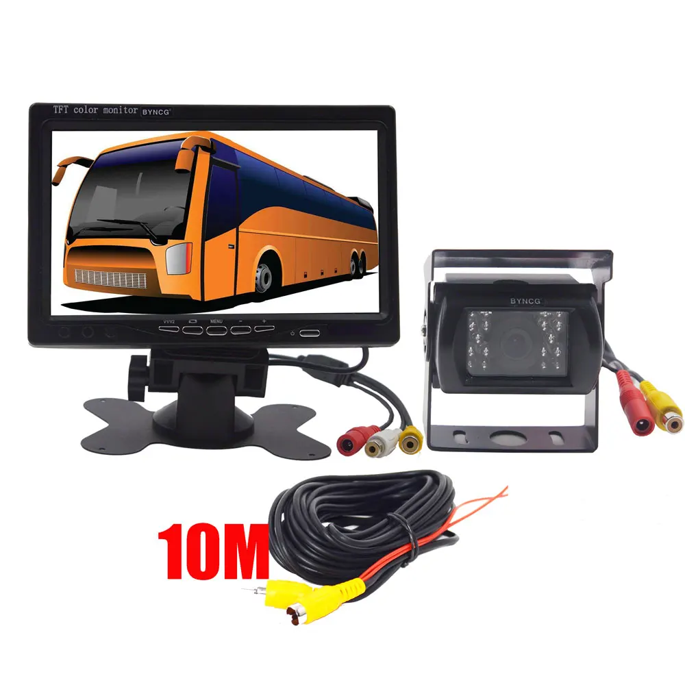 SKU4 Wired " Беспроводной автомобильный монитор TFT lcd заднего вида для HD монитора камеры для грузовика камеры поддержка автобуса RV Ван DVD Камера заднего вида - Название цвета: SKU4 Wired