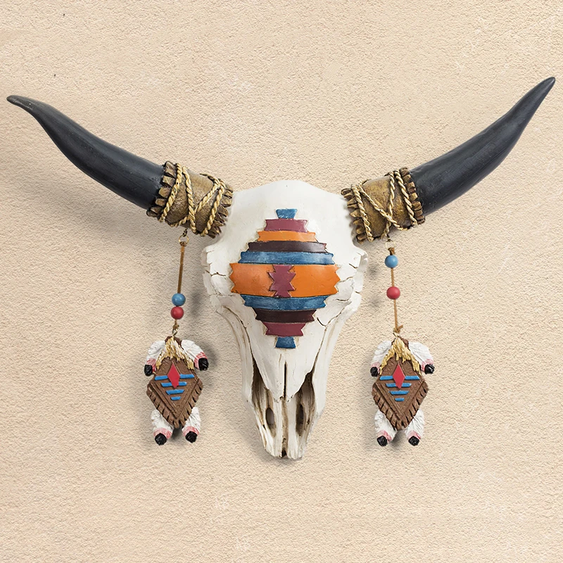 

Home Decoration Accessories,3D Bull Head,Statue,OX Sculpture,Wall Decor,Decorative,Animal Figurine Miniature,Vintage,Living Room