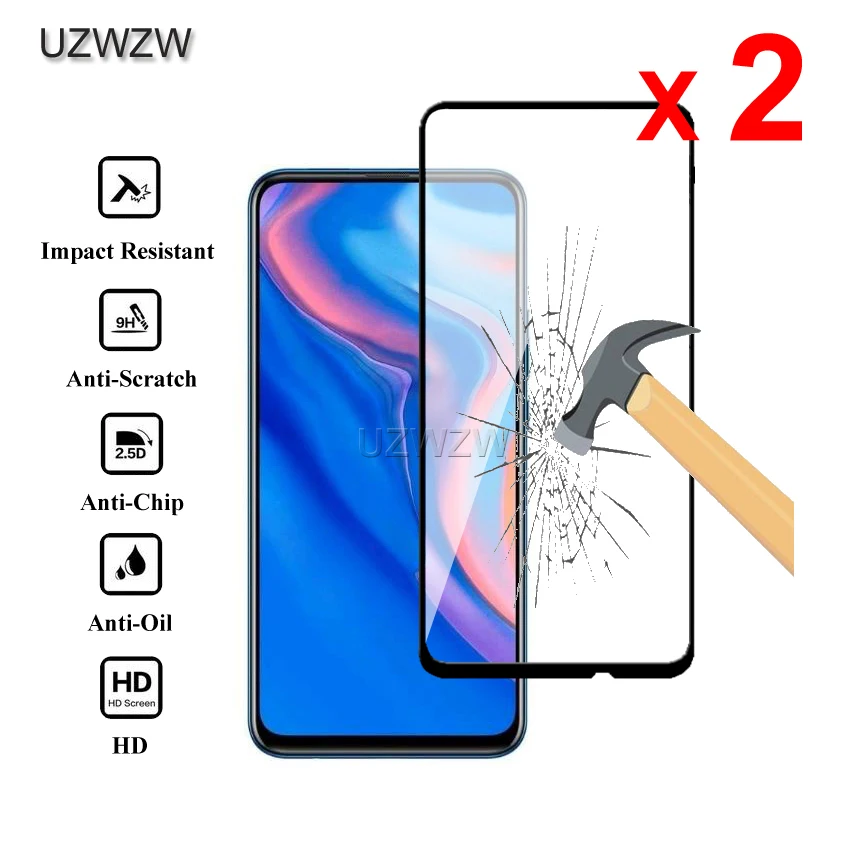2 шт закаленное стекло для huawei P Smart Z полное покрытие 2.5D защита экрана закаленное стекло для huawei P Smart Z