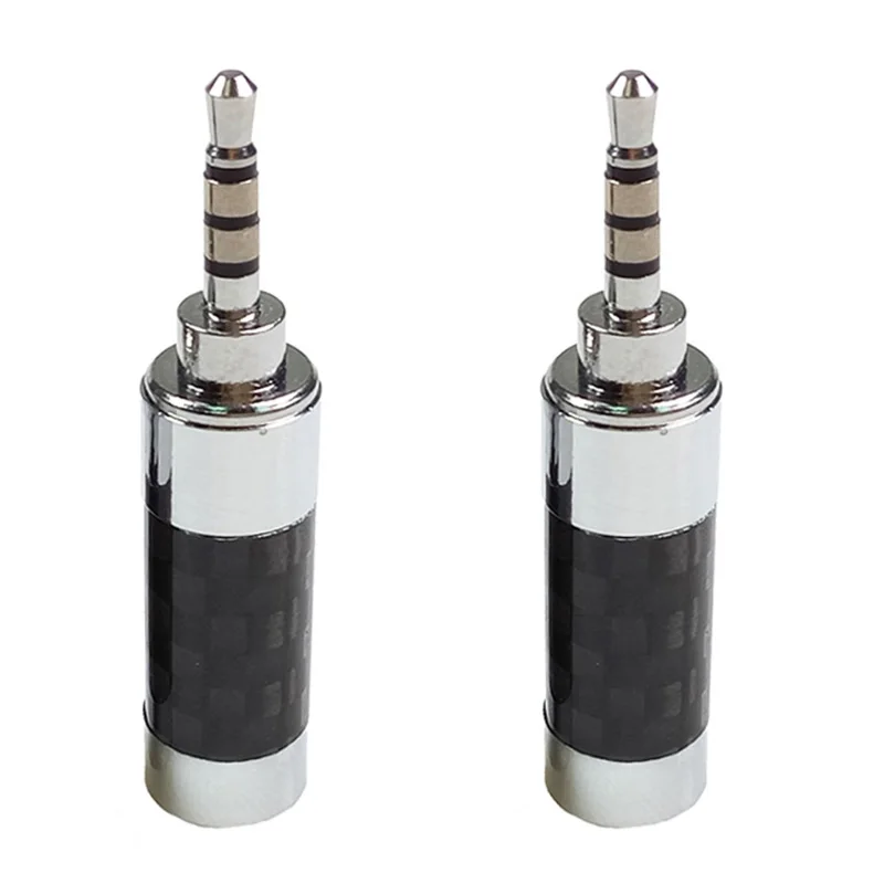 Silver Black(Nickel) 10 шт./лот мини-джек 2,5 мм 4 Pin стерео штекер провод разъем 4-полюсный 2,5 мм Сделано в Китае Поддержка 6 мм аудио кабель - Цвет: Silver Black(Nickel)