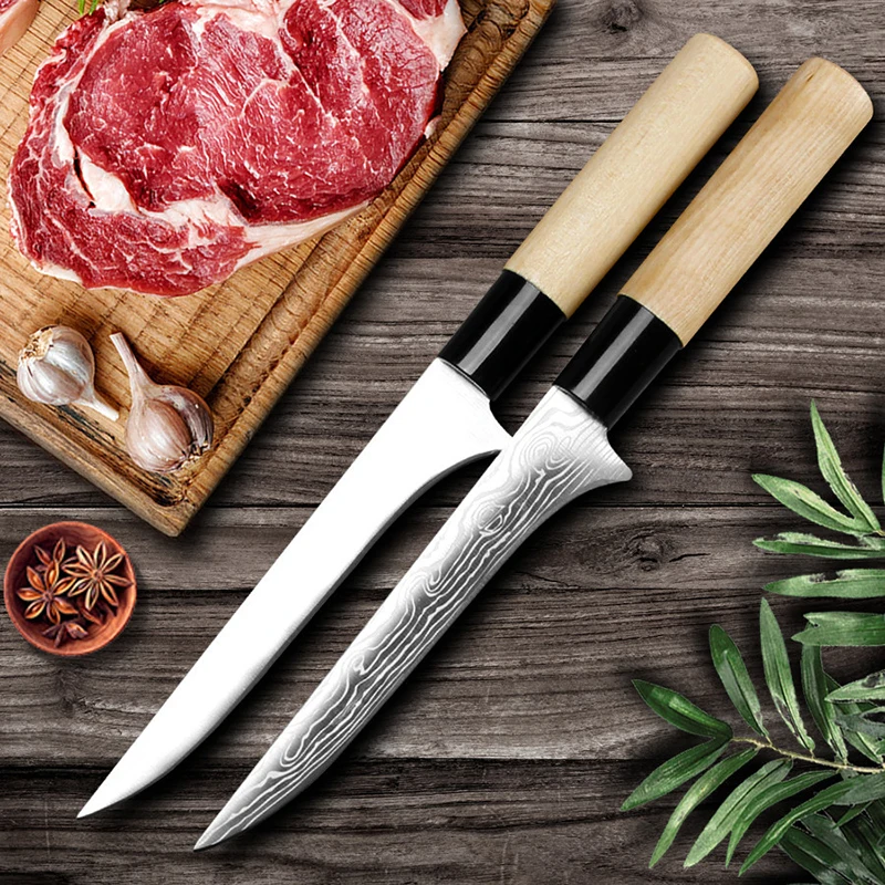 Кухонный нож Vg10 из нержавеющей стали японские Дамасские мясорубки для костей