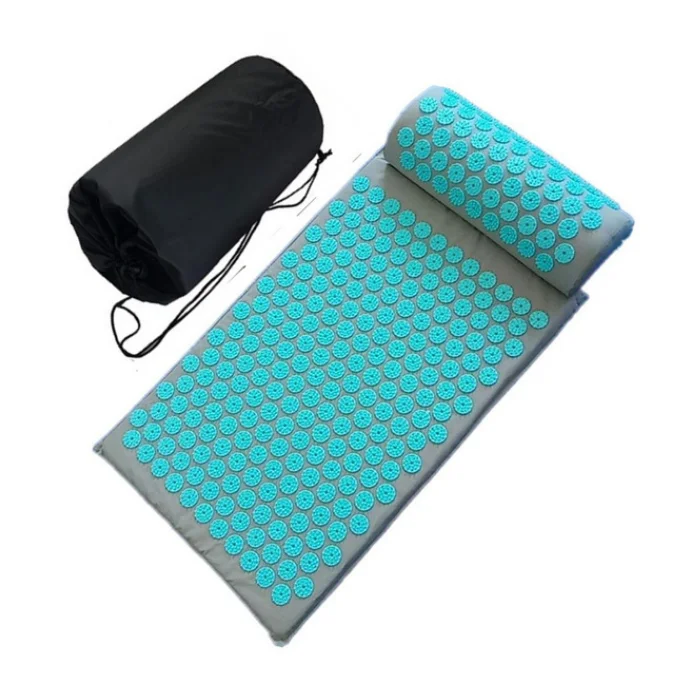 mat x pillow x Bag Массажер(приблизительно 67*42 см) подушка коврик Акупрессура снимает боль в спине тела шип Подушка Акупунктура Массажный коврик с подушкой - Цвет: mat x pillow x Bag