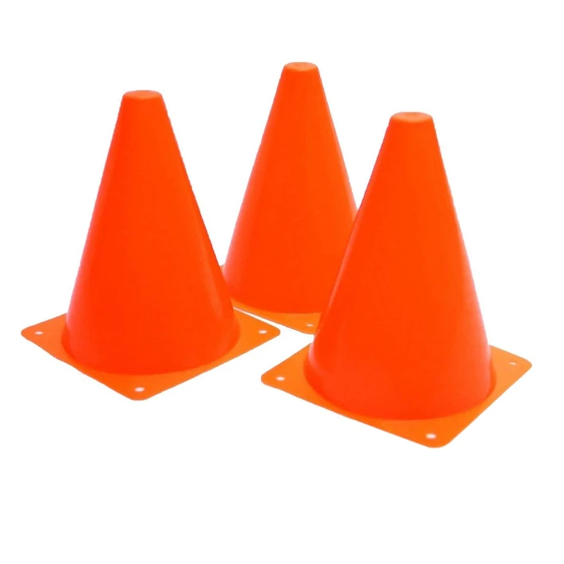 

Plastic Traffic Cones - 12 Pack of Multipurpose Construction Theme Party Sports Activity Cones for Kids Outdoor and Indoor Gamin